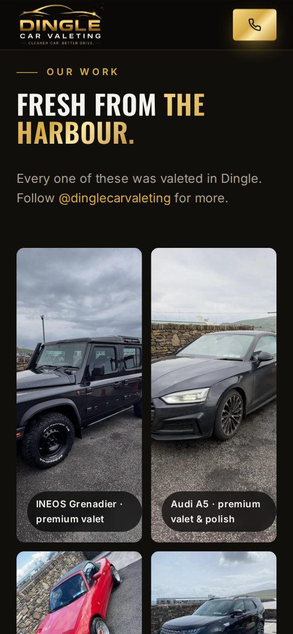 Dingle Car Valeting gallery of valeted cars by Ncell